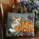 Sac à main artisanal – Chat roux
