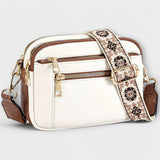 Blanche – Sac rétro à sangle bohème