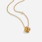 Halsketting met Gouden Rozenhanger