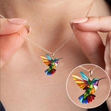 Prachtige Colibri-vormige Ketting met Bonus Oorbellen – Tijdelijke Aanbieding