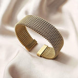 Vintage Vlecht Mesh Open Klassieke Armband