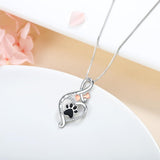 Collier Lucky Paw met Hart, Bot & Oneindigheid – Hanger “Altijd in Mijn Hart”