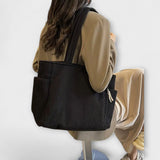 Clotilde – Sac cabas côtelé à cordon