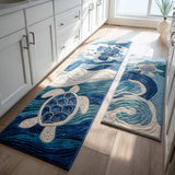 Lucile - Tapis de cuisine Eau Calme (lot de 2)