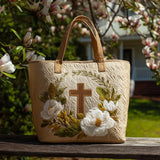 Sac à main artisanal – Croix fleurie
