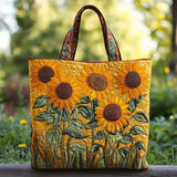 Sac à main matelassé – Tournesols