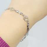 Zilveren Armband in Beperkte Editie met Charm in de Vorm van een Hondenpoot en Bot