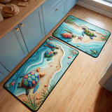 Justine - Tapis de cuisine Songe du Littoral (lot de 2)