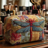 Mahaut - Trousse de toilette matelassée Libellule Élégante