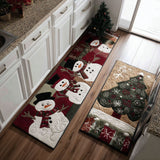 Océane - Tapis de cuisine Givre Chaleureux (lot de 2)