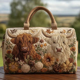 Sac de Voyage Matelassé - Vache des Highlands