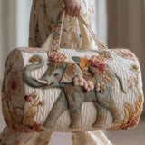Sac de Voyage Matelassé - Éléphant