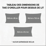 Taie d'Oreiller Matelassée - Cœur Festif