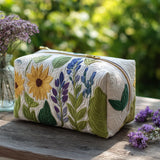 Lucie - Trousse de toilette matelassée Prairie Délicate