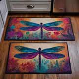 Éloïse - Tapis de cuisine Libellule Dorée (lot de 2)