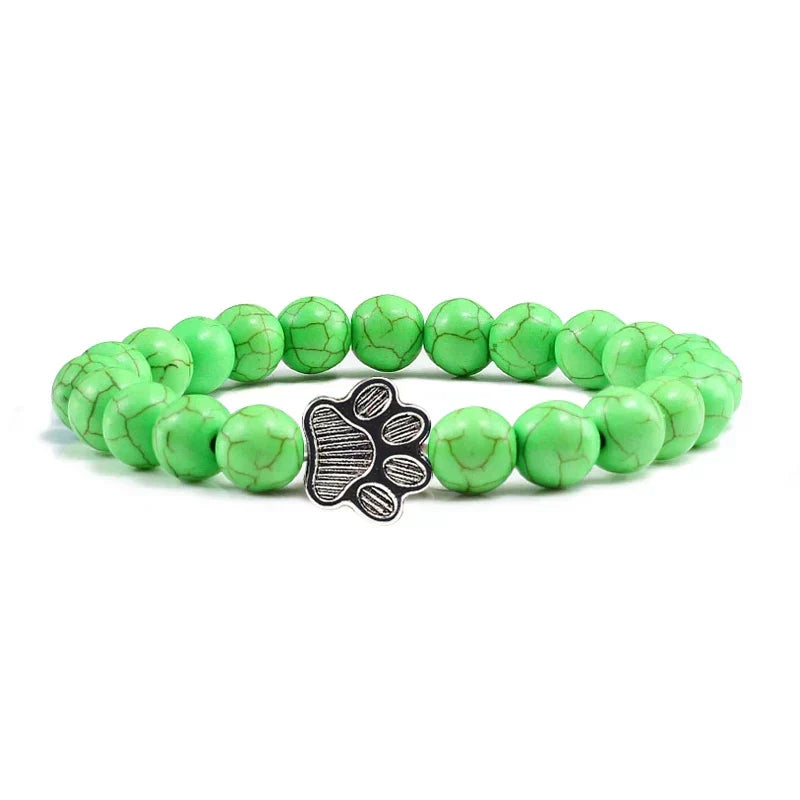 Armband met Pootjes van Kralen – Ontwerp in Natuurlijke Steen