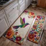 Myriam - Tapis de cuisine Souffle du Colibri (lot de 2)