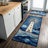 Colette - Tapis de cuisine Phare au Matin (lot de 2)