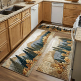 Quitterie - Tapis de cuisine Évasion en Nature (lot de 2)