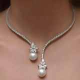 Elegante ketting met sterling zilveren parels