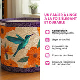 Panier à Linge Matelassé - Fraîcheur de l'Étang aux Nénuphars