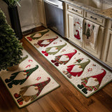 Sylvie - Tapis de cuisine Rouge et Vert (lot de 2)
