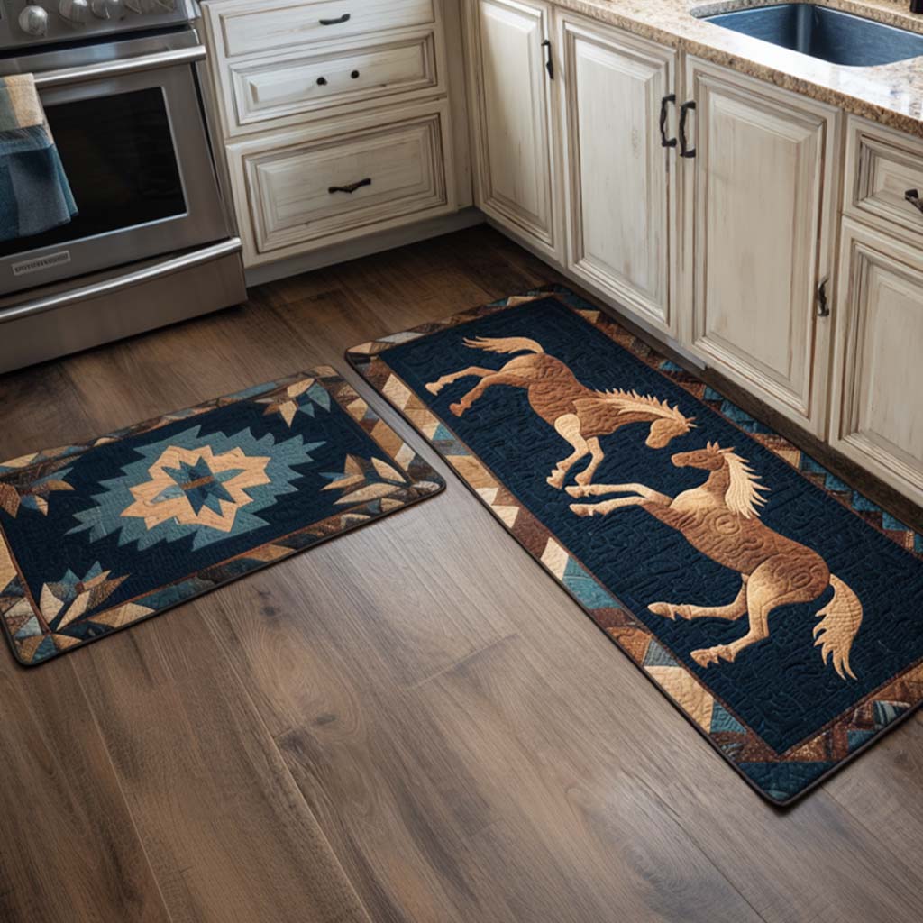 Anouk - Tapis de cuisine Esprit Ancestral (lot de 2)