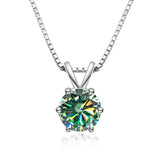 Elegante Solitaire Halsketting met Moissaniet