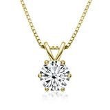 Elegante Solitaire Halsketting met Moissaniet