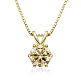 Elegante Solitaire Halsketting met Moissaniet