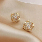 Zircon Knopen Stud Oorbellen
