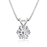 Elegante Solitaire Halsketting met Moissaniet