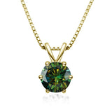 Elegante Solitaire Halsketting met Moissaniet