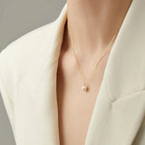 Tijdloze Parel Hanger Ketting