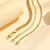 Stapelsbare Armband Gouden Parels Set