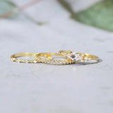 Mila Gouden Ringen Set
