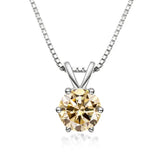 Elegante Solitaire Halsketting met Moissaniet