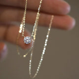 Gouden Plated Collier met Zirkonia's