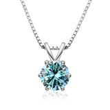 Elegante Solitaire Halsketting met Moissaniet