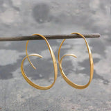 Open Spiral Drop Oorbellen