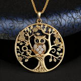 Levensboom Ketting met Gouden Uil