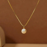 Tijdloze Parel Hanger Ketting