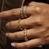 Variëteit Baguette Zirkonia Ring Set