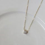 Gouden Plated Collier met Zirkonia's