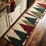 Ernestine - Tapis de cuisine Sapins Scintillants (lot de 2)