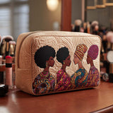 Sylvie - Trousse de toilette matelassée Cœurs de l'Amitié