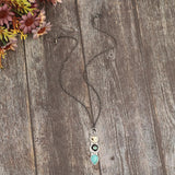 Barcollier met Turquoise Uil van Wijsheid
