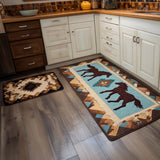 Anouk - Tapis de cuisine Esprit Ancestral (lot de 2)