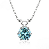 Elegante Solitaire Halsketting met Moissaniet