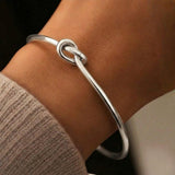 Gouden Knoop Verstelbare Armband